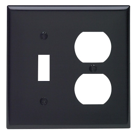 Wallplate 2G Out/Tog Blk